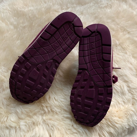 Nike❤️ Air Max 1 Premium Bordeaux Silver Sneakers - Picture 10 of 13